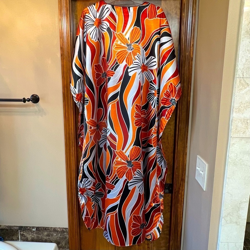 Kaftan Caftan Dress Maxi Floral OSFM NWT Bundle and Save - Picture 3 of 7